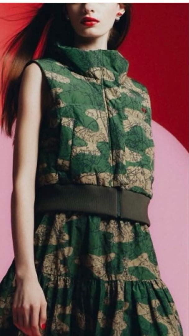 売り切り！ダブルスタンダードクロージング⭐︎DSC⭐︎カモフラ柄ダウンベスト⭐︎新品