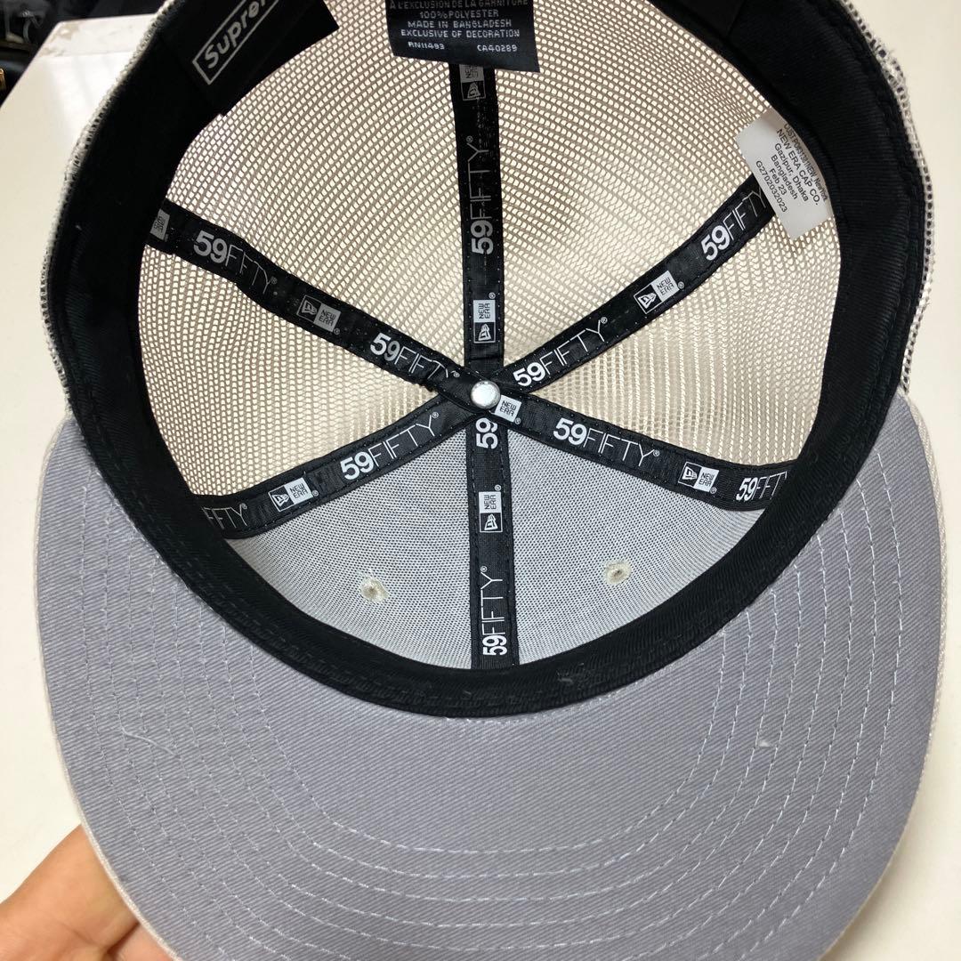 帽子 Supreme BoxLogo cap mesh back \"Stone\"