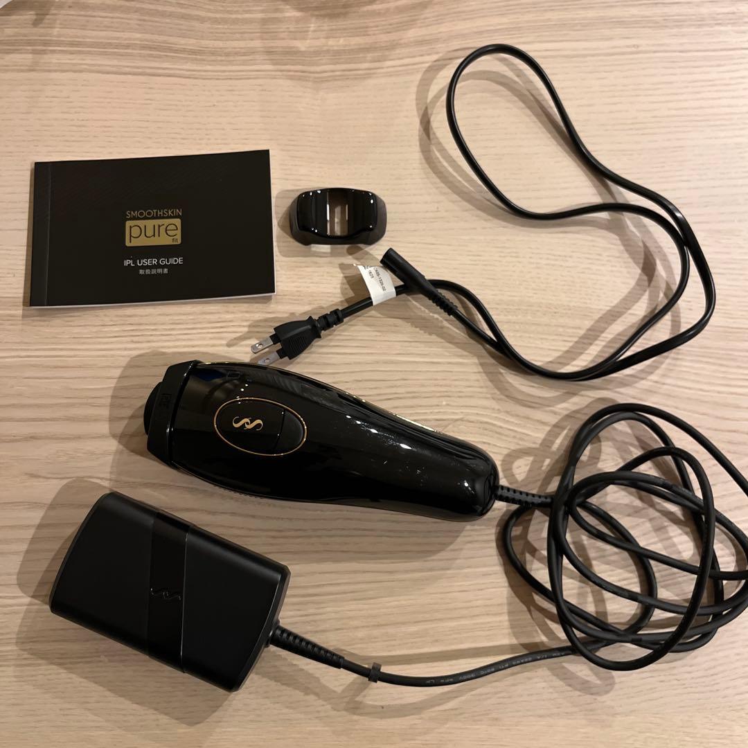 美品　スムーズスキン pure fit 家庭用光脱毛美容器　ブラック