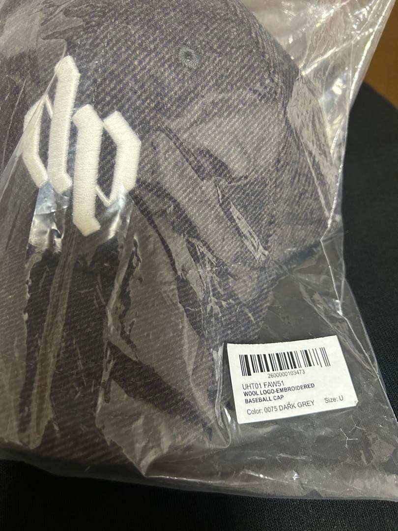 【DARKPARK】EMBROIDERED WOOL BASEBALL CAP