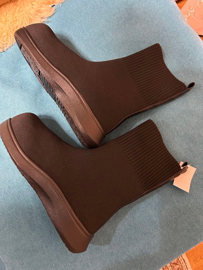 【Mサイズ】ラクバキ ニットブーツ ブラック【試着のみ】