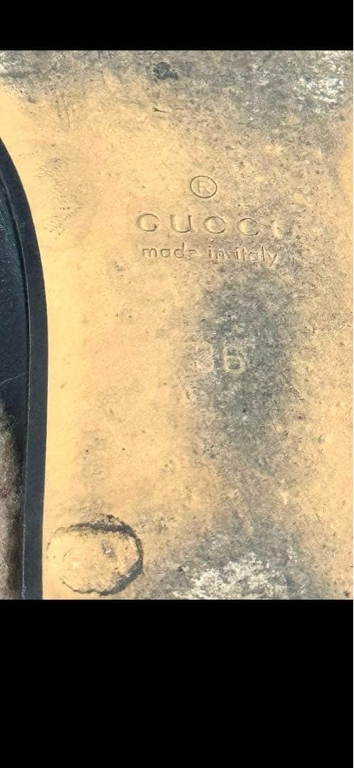 GUCCI ミュール レザー ホースビット プリンスタウン 36 黒