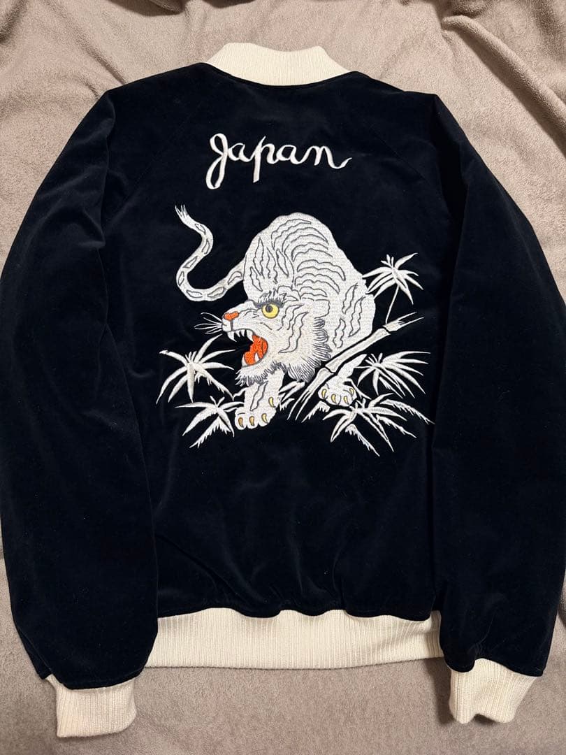 美品２面用 別珍 AVIREX USA 虎鷲 日本限定スカジャン vintage