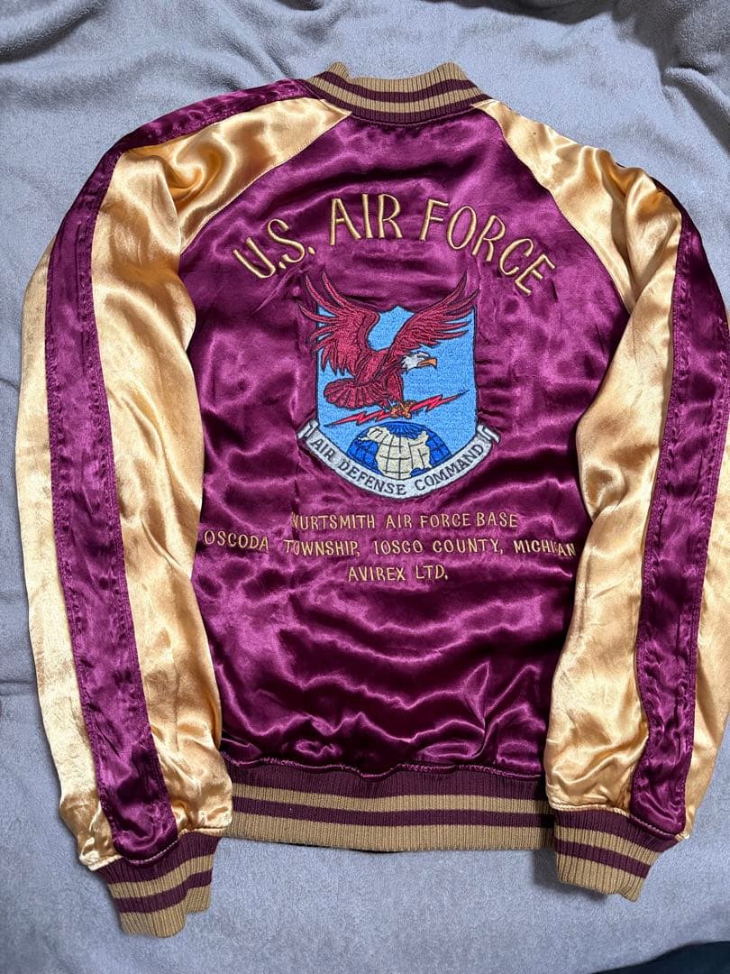 美品２面用 別珍 AVIREX USA 虎鷲 日本限定スカジャン vintage