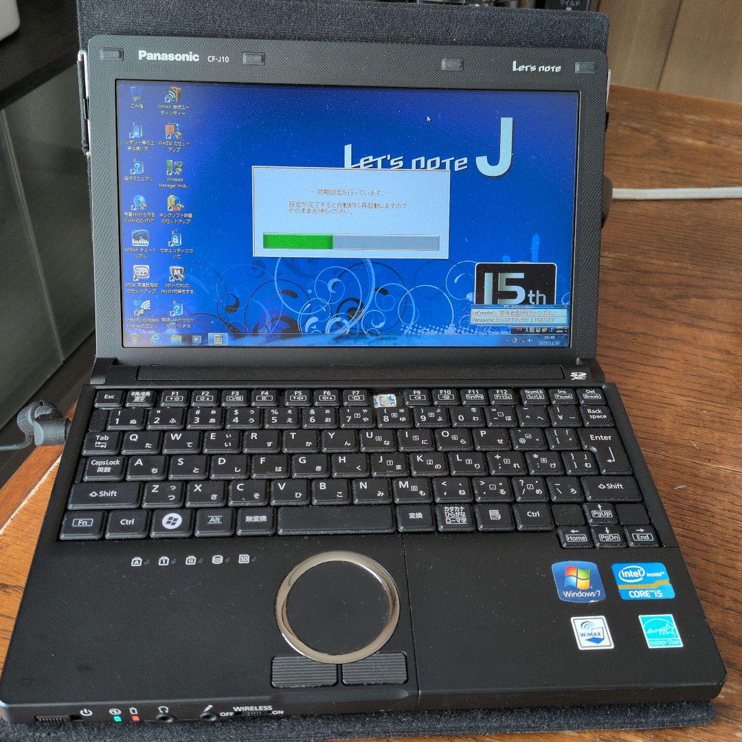 Panasonic Let’s note CF−J10 Windows 7
