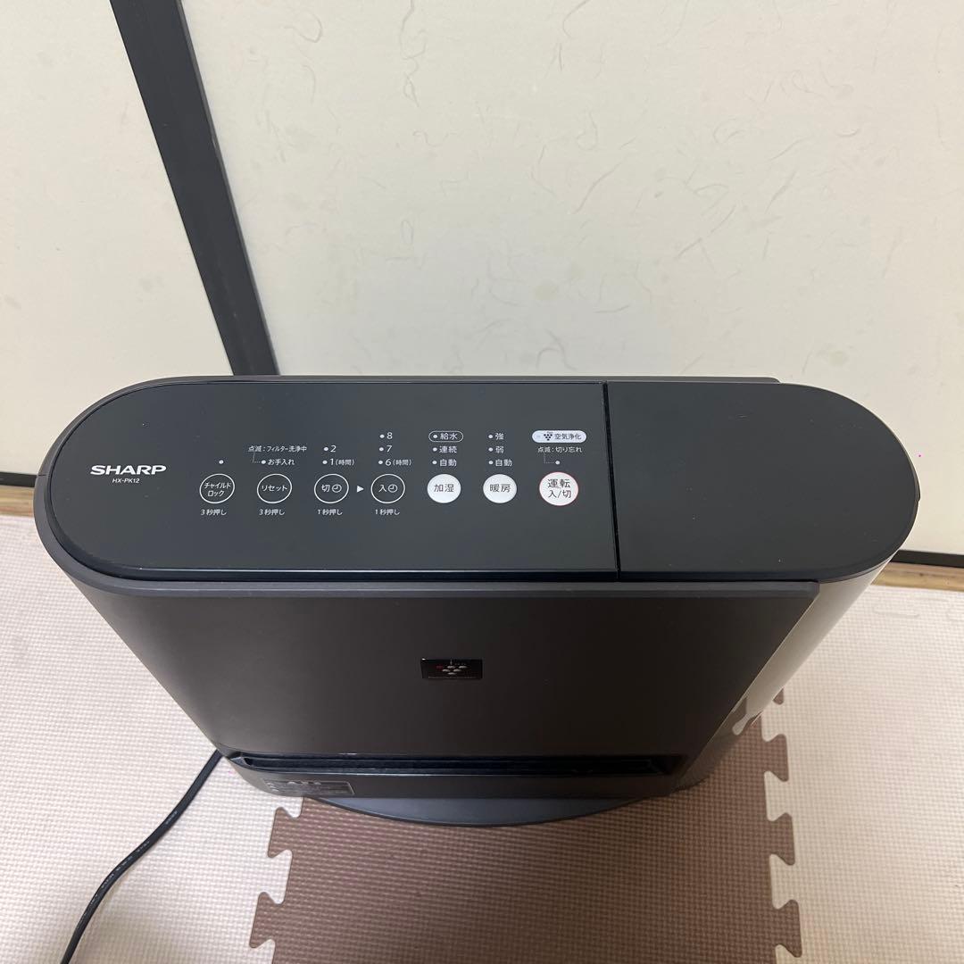シャープ 加湿セラミックファンヒーター HX-SK12-T 2022年