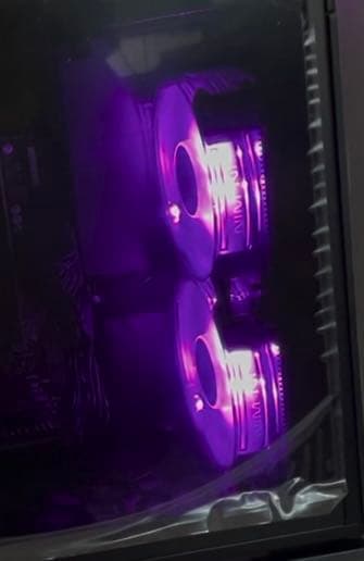 【デスクトップPC用】カラフルファン2つ + おまけのファン1つ