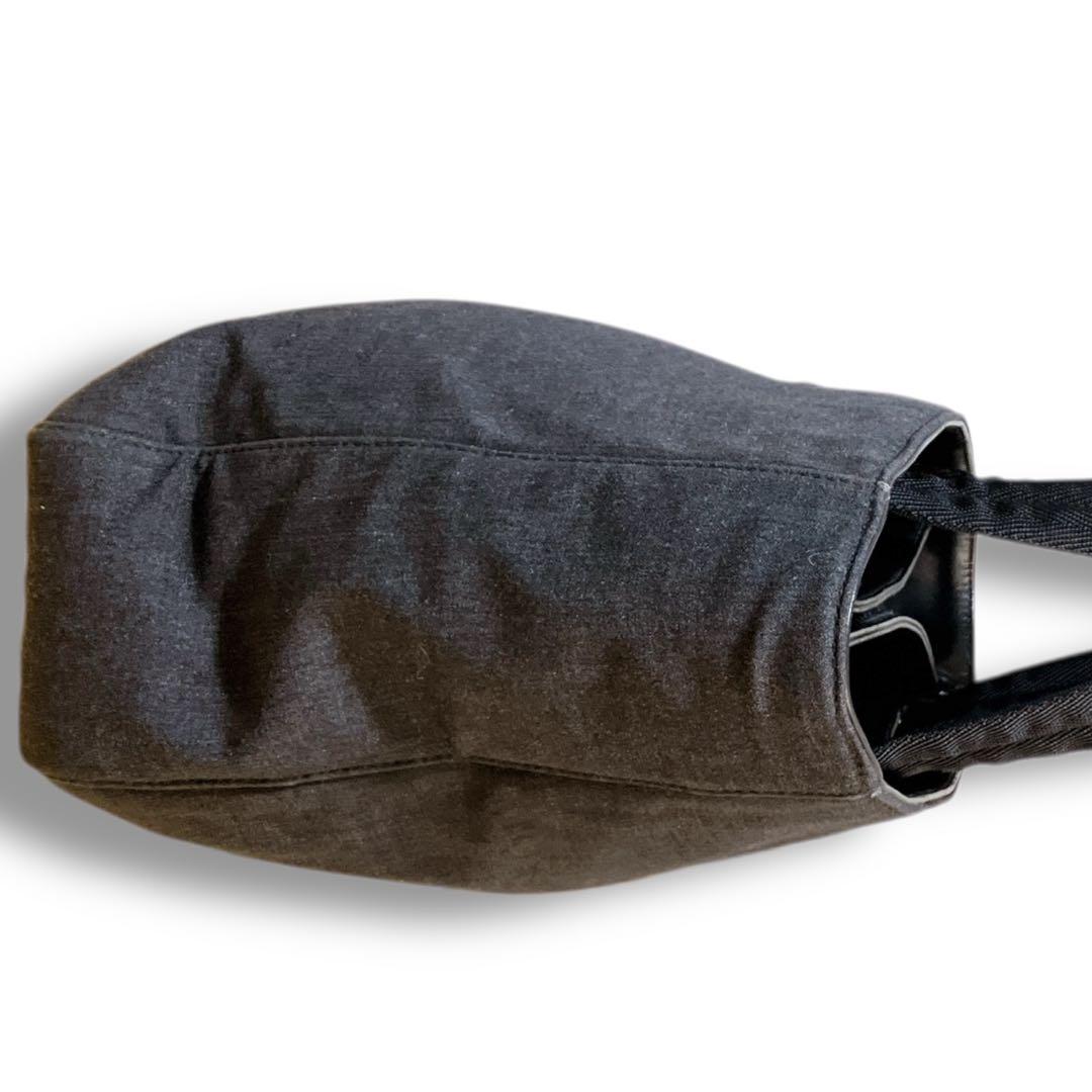 プラダスポーツ イタリア製 デニム トートバッグ ハンドバッグ ブラック系