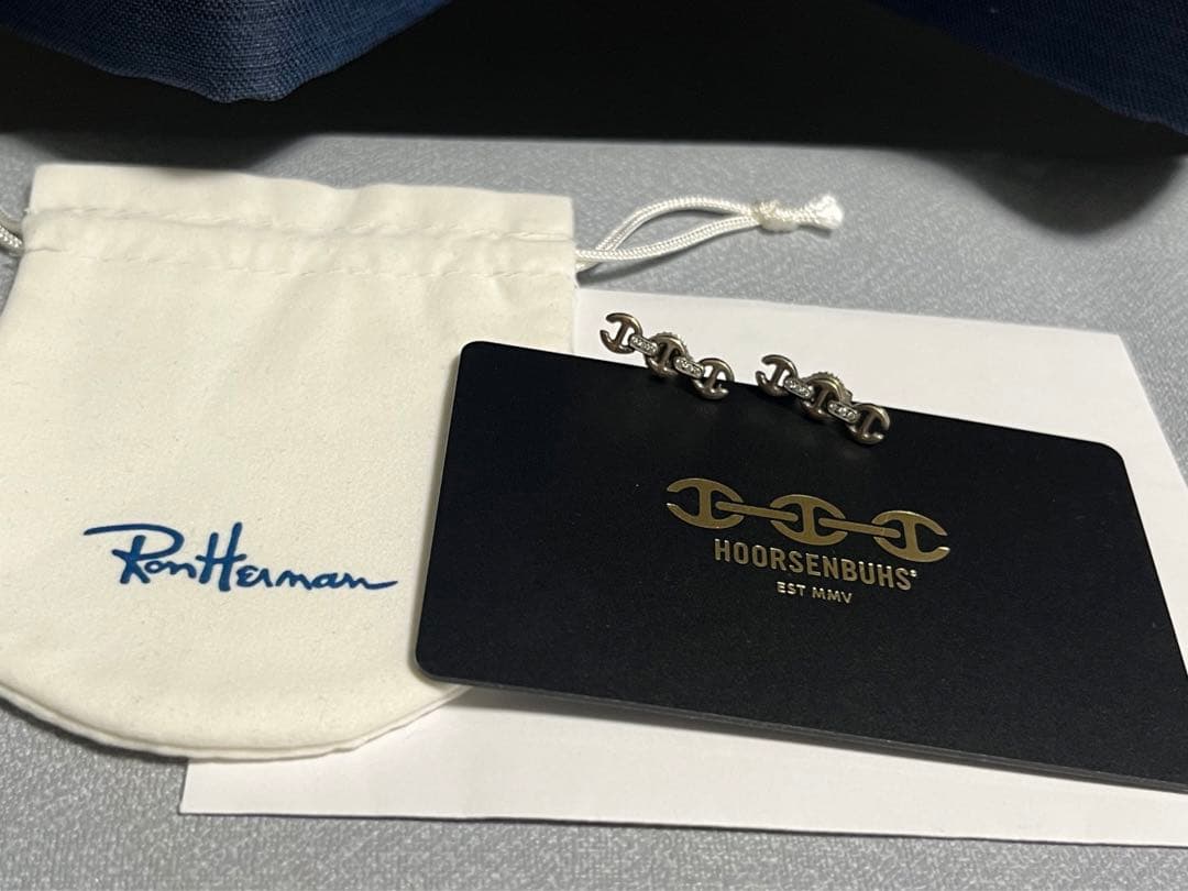 お値下げ【美品】ホーセンブース　ダイヤ付きシルバーピアス　シルバー925