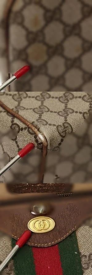 GUCCI オールドグッチ GG柄 シェリーライン ボストンバッグ ヴィンテージ