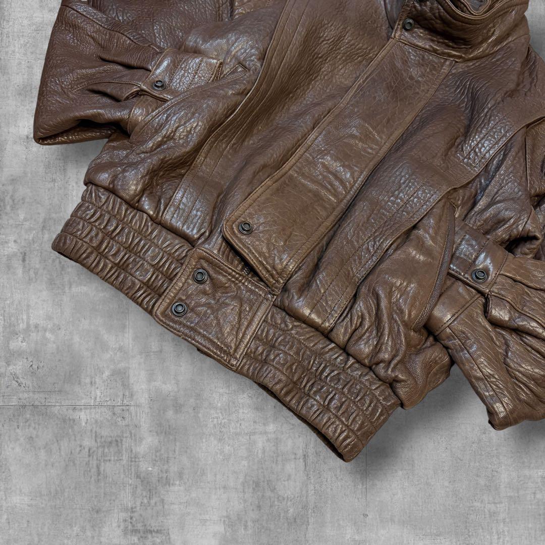 90s real leather bomber jacket 本革 A2 G1