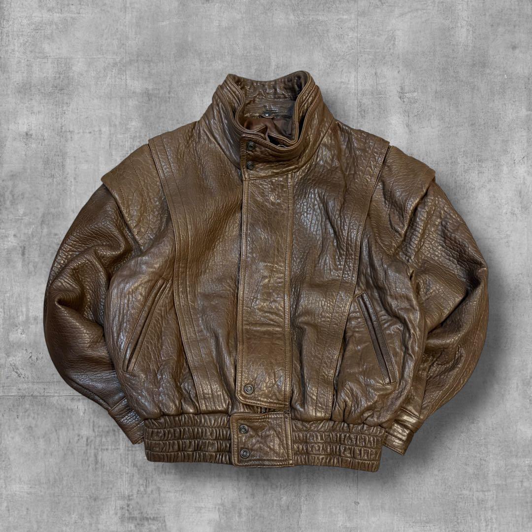 90s real leather bomber jacket 本革 A2 G1