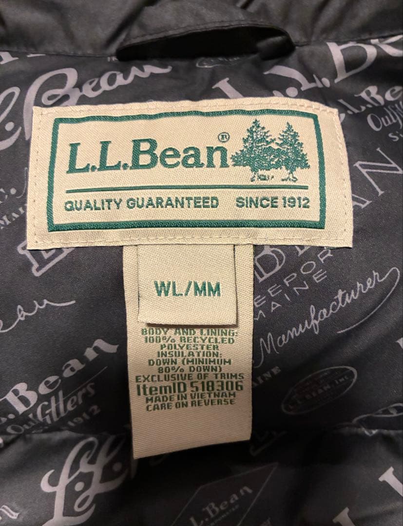 【新品・未使用】L.L.Bean ブラック ダウンベスト