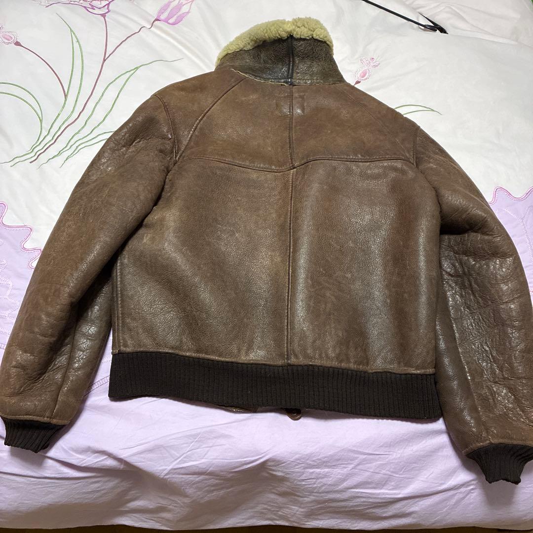 AVIREX B-6 フライトジャケット　ムートン　ボア　羊革