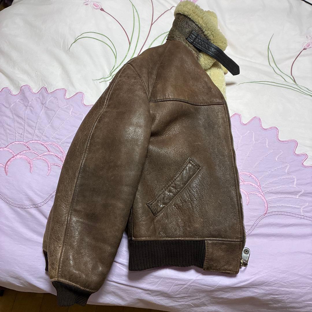 AVIREX B-6 フライトジャケット　ムートン　ボア　羊革