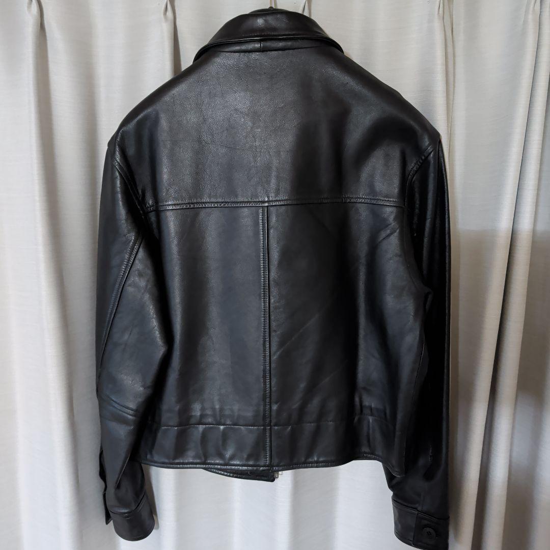 ★Paul Smith ★ブラックレザー シングルジャケット★size( M)
