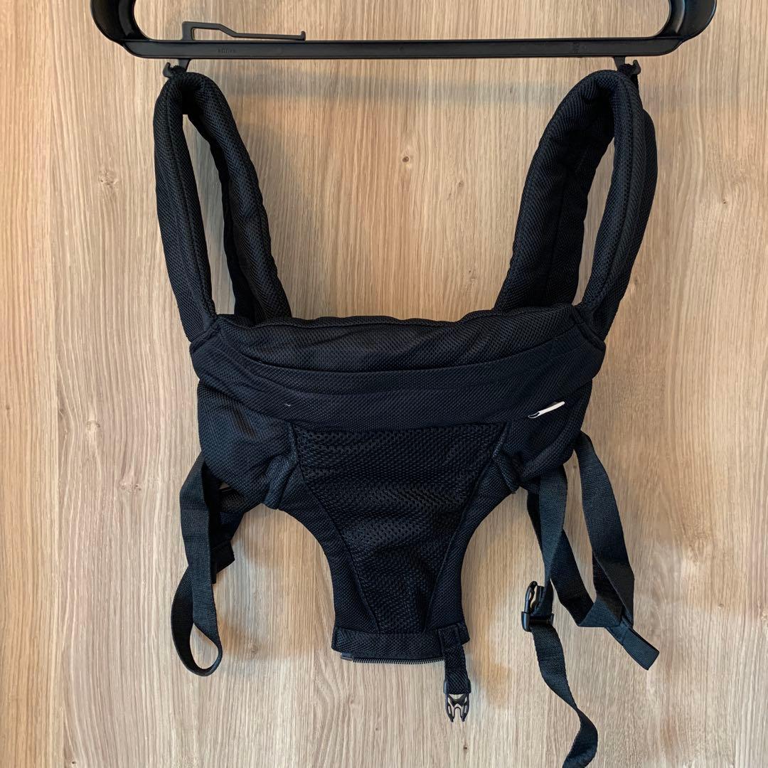 極美品 ダブルショルダー付き POLBAN ADVANCE ヒップシート 灰/黒