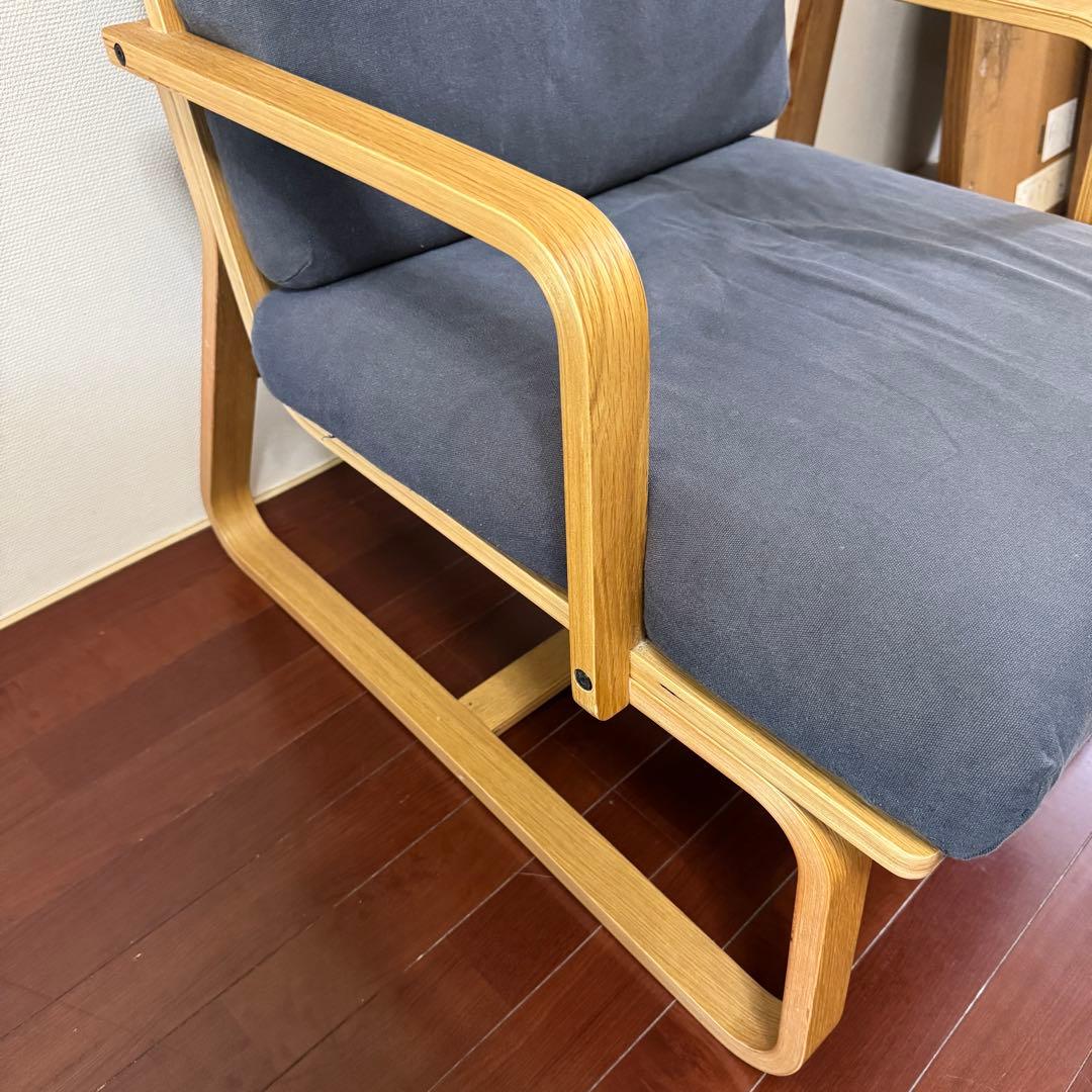 無印 良品 リビングでもダイニングでもつかえるソファチェア オーク