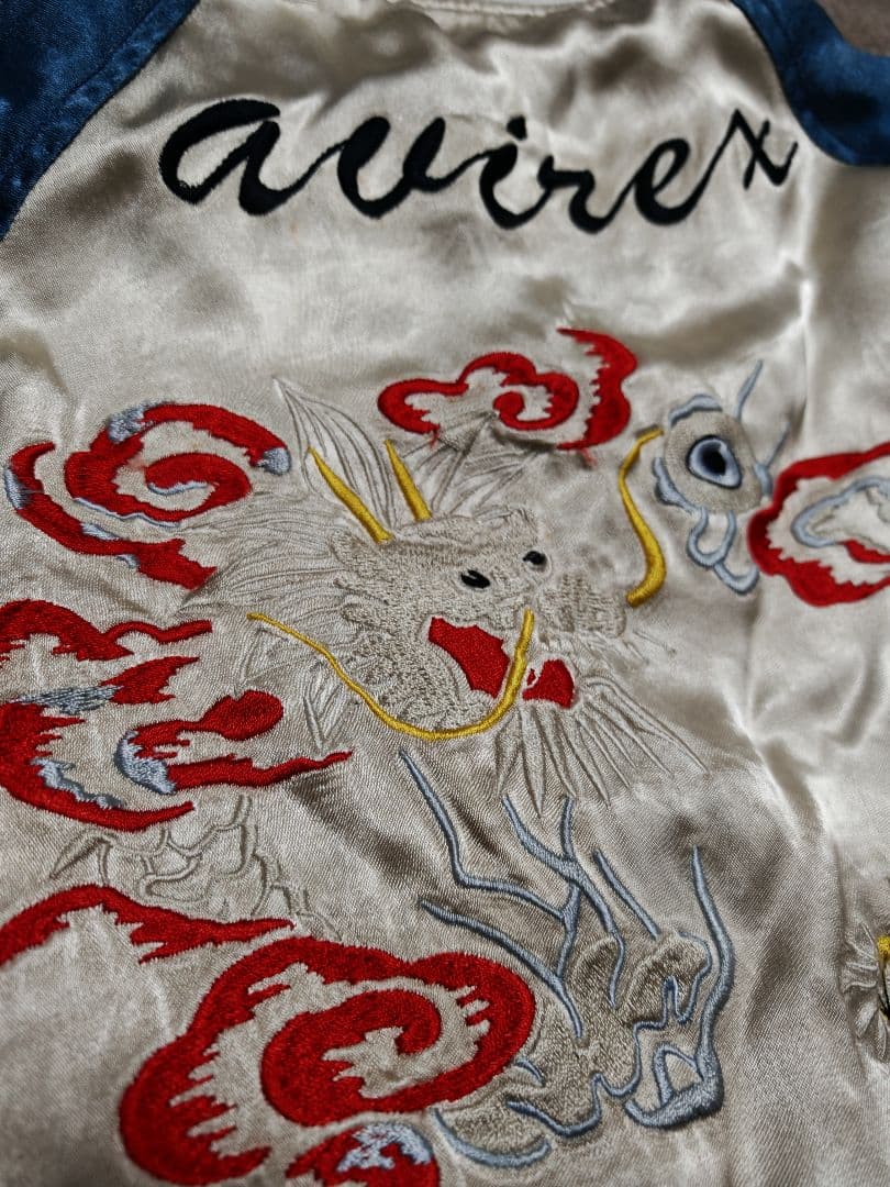 AYIREX USA 日本限定 スカジャン レーヨン 虎鯉