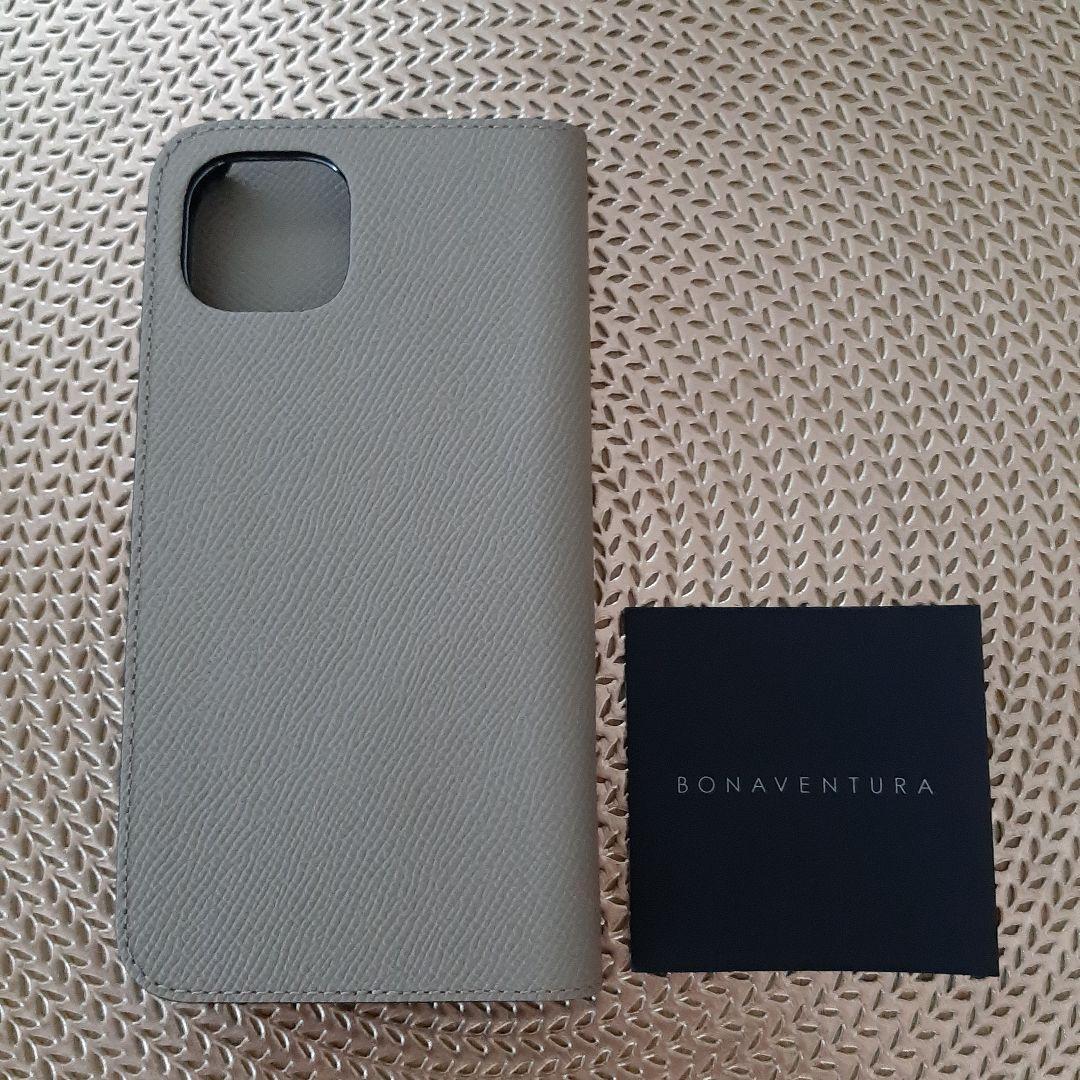 【ボナベンチュラ】 ダイアリーケース iPhone 14 Plus, グレージュ