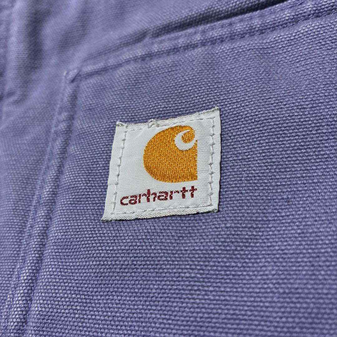 Carhartt 裏ボア ダックベスト くすみパープル メンズL相当 USA生地