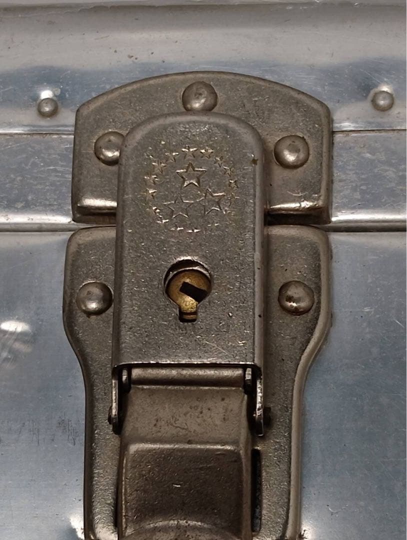 【希少】ヴィンテージ アルミトランク スーツケース インダストリアル 昭和レトロ