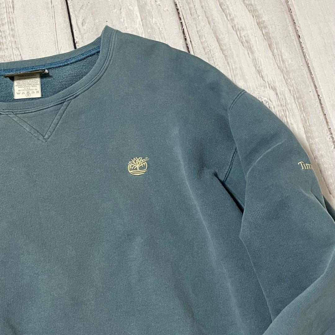 90sイタリア製Timberland鬼フェードヴィンテージボックス短丈トレーナー