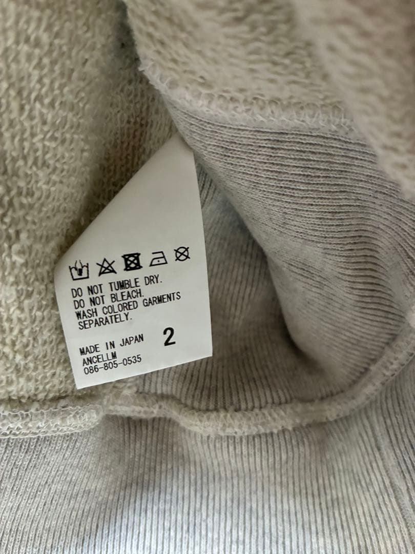 トップス ANCELLM CRASH SWEAT SHIRT