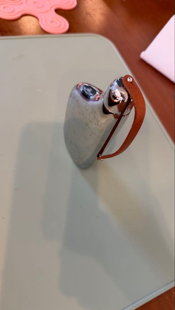 ステンレス製フラスコ レザー付き