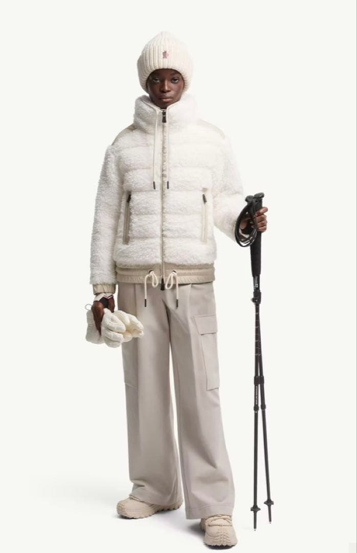 極美品　モンクレール　グルノーブル　ボア　テディ　カーディガン　ブルゾン　XS