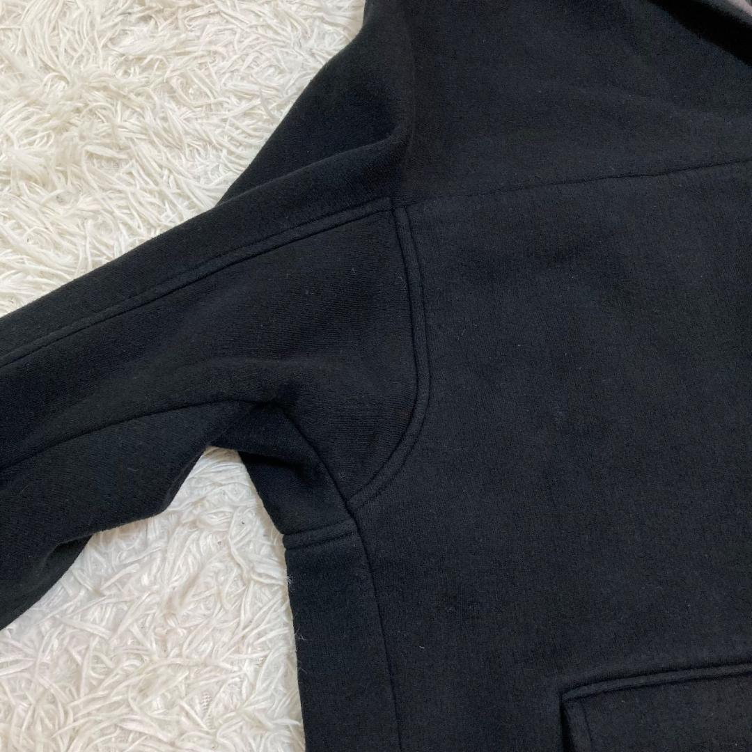 17044✨Y's ワイズ フード オーバーコート コットン 2 M メンズ 黒