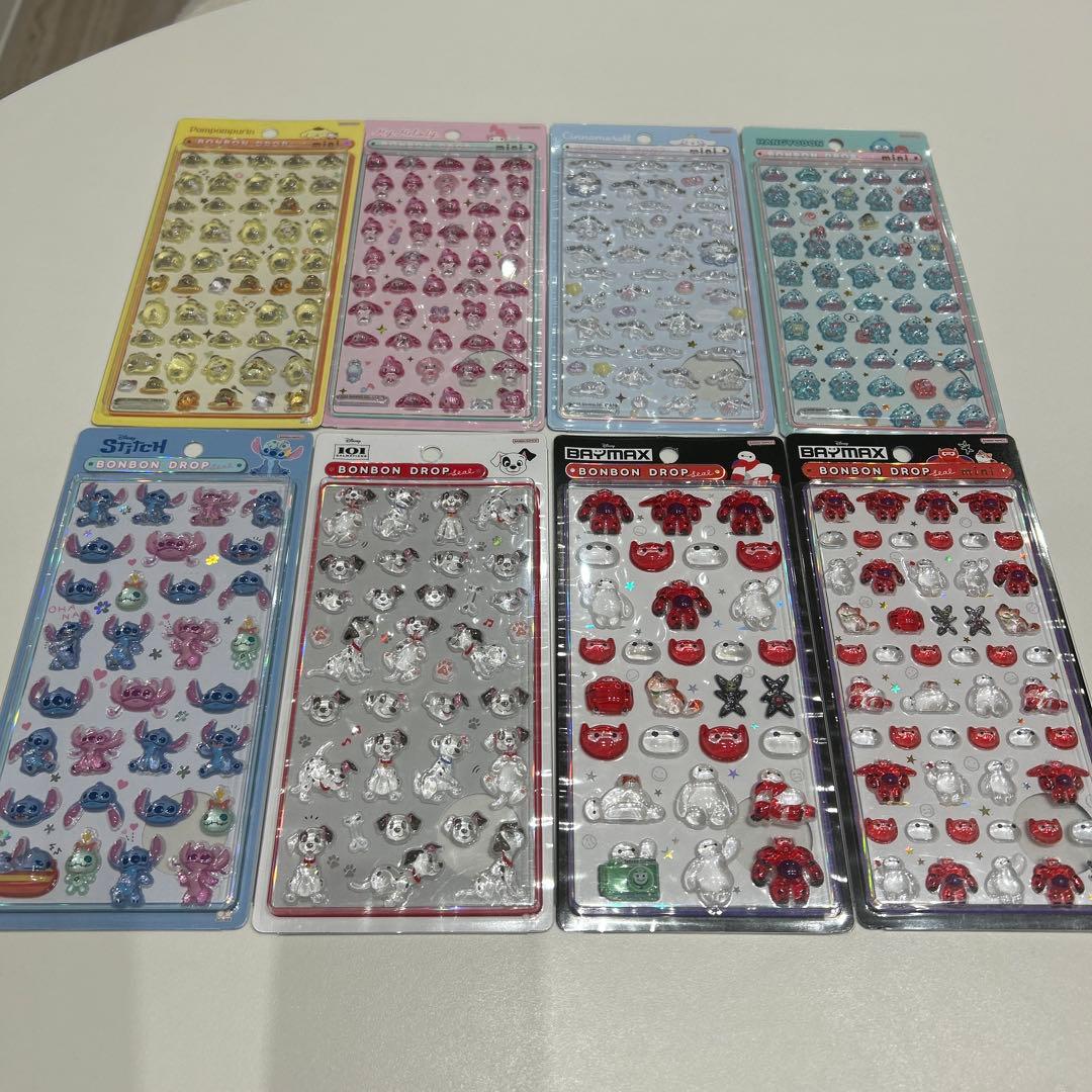 ボンボンドロップシール　ミニ　8点　まとめ売り