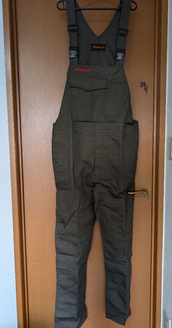 スナップオン サロペット オリーブ 4L