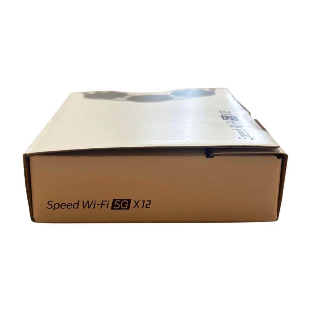 【新品未使用】Speed Wi-Fi 5G X12 モバイルルーター ホワイト