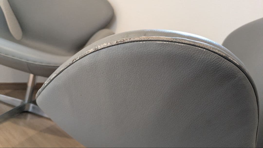 【千代田区にて直接引取か着払】スワンチェア（リプロダクト品）一人掛ソファ　2台