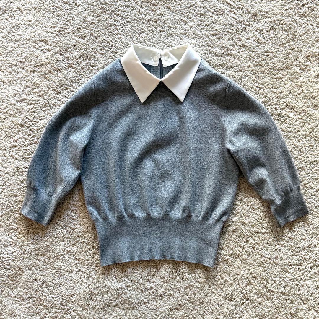 ESTNATION 2WAY 襟付きハーフスリーブ ニット 完売品　美品