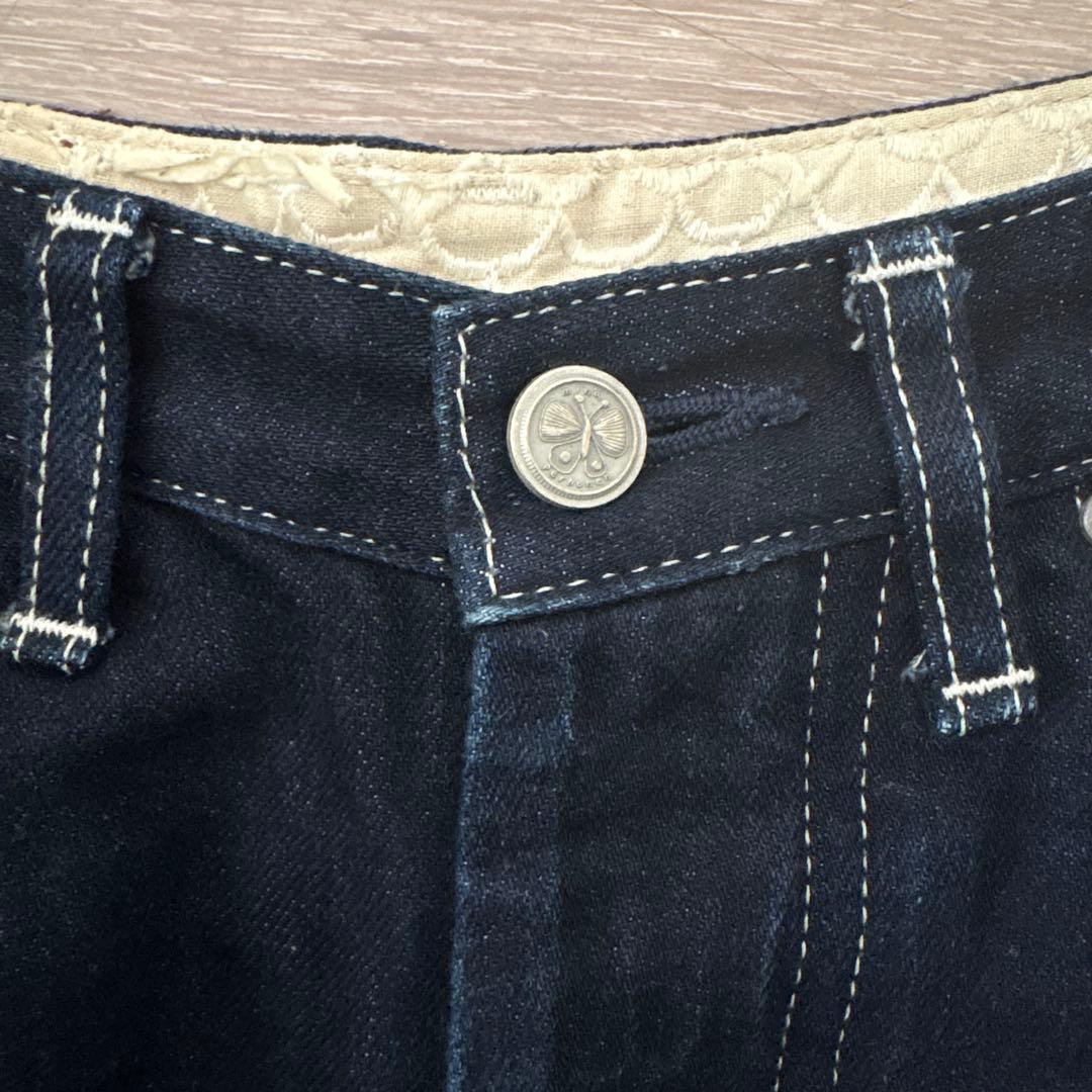 ミナペルホネン　alwaysロールアップデニム　インディゴ