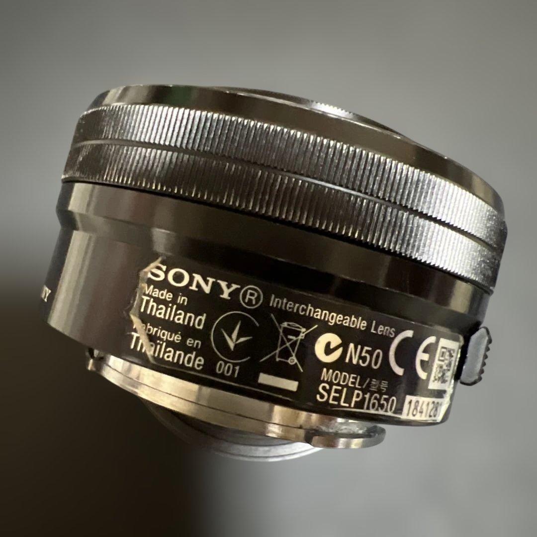 SONY SEL-P1650 16-50mm レンズブラック　フィルター付傷有