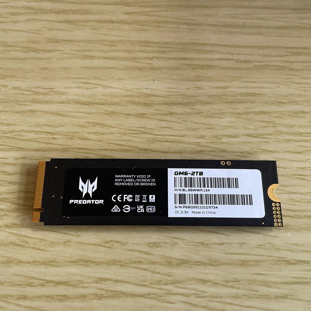 内蔵型SSD Predator M.2 SSD 2TB