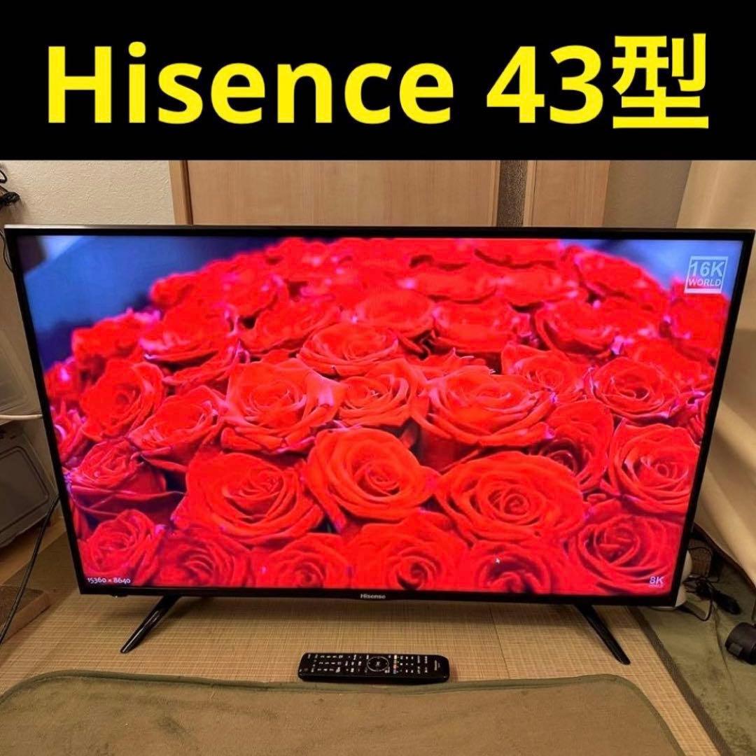 液晶テレビ 43インチ 4K 43型 無線LAN YouTube Netflix