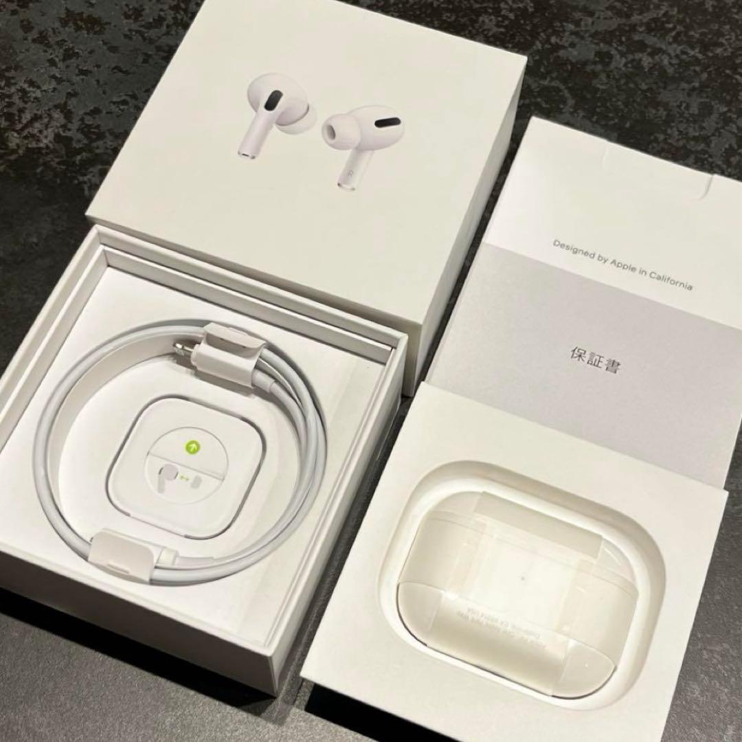 【付属品つき】AirPods pro 第一世代 ワイヤレス充電ケース付き