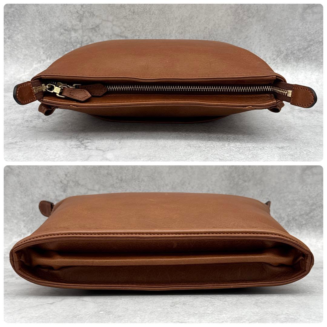 FIVE WOODS 2way ショルダーバッグ レザー 裏地ボア ブラウン