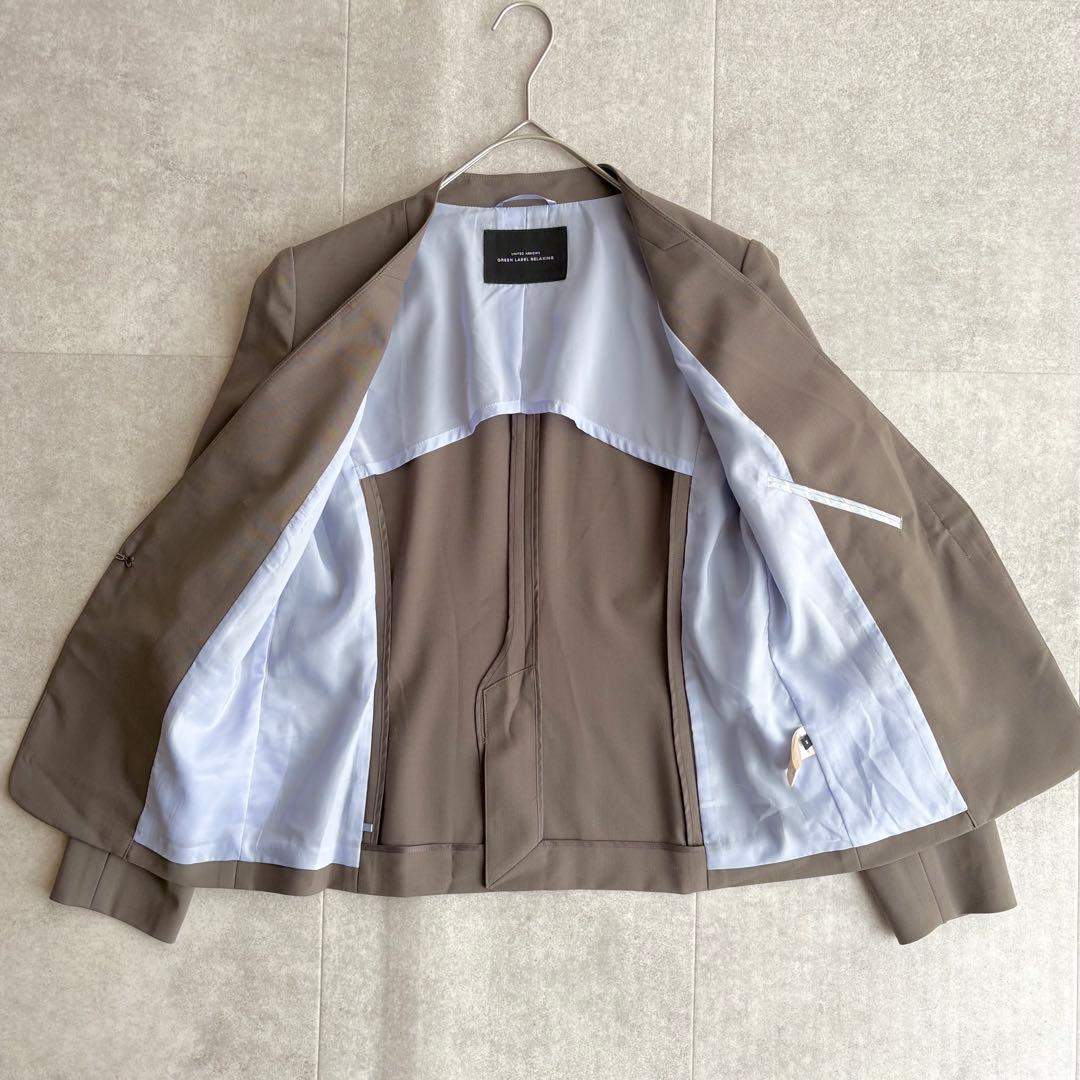 美品✨グリーンレーベルリラクシング カチリラ パンツスーツ ブラウン 38