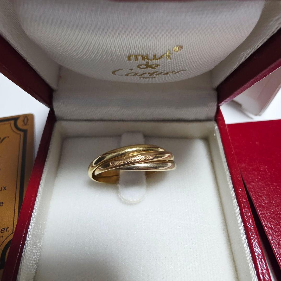 カルティエ トリニティリング 18K 旧モデル スモール相当 52 箱あり