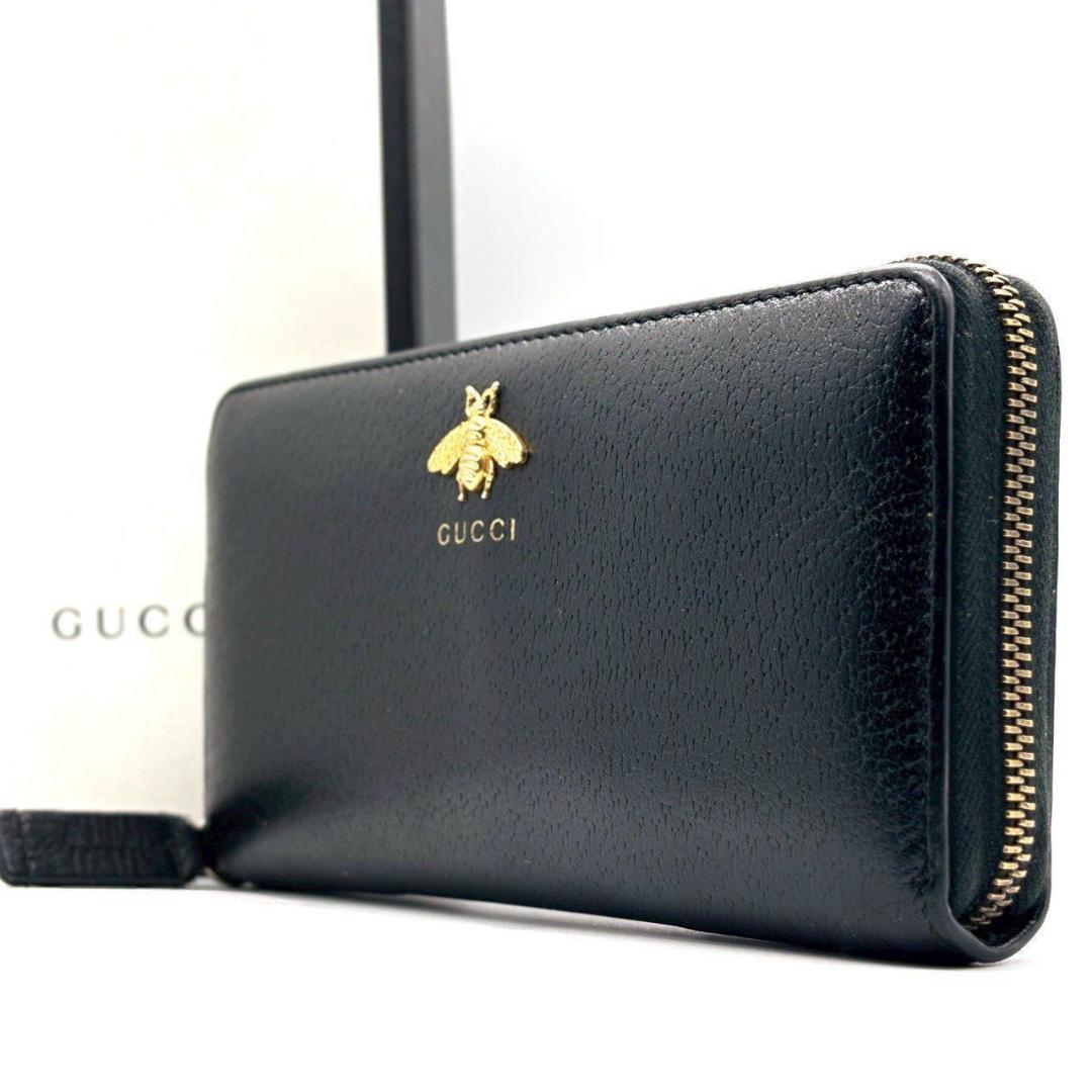 ぜ*ち様 グッチ　アニマリエ ビー 長財布 12カード ラウンドファスナー 蜂
