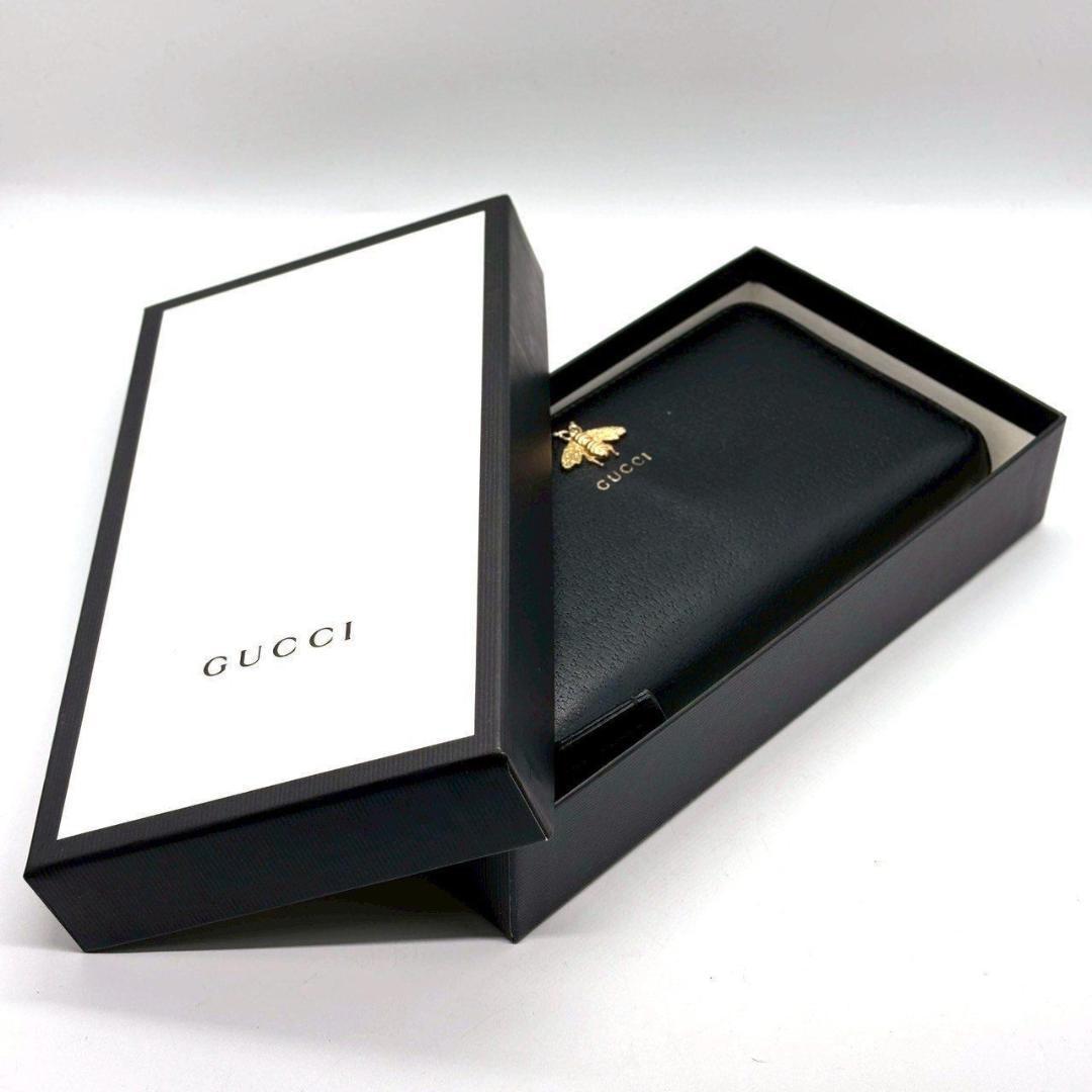 ぜ*ち様 グッチ　アニマリエ ビー 長財布 12カード ラウンドファスナー 蜂