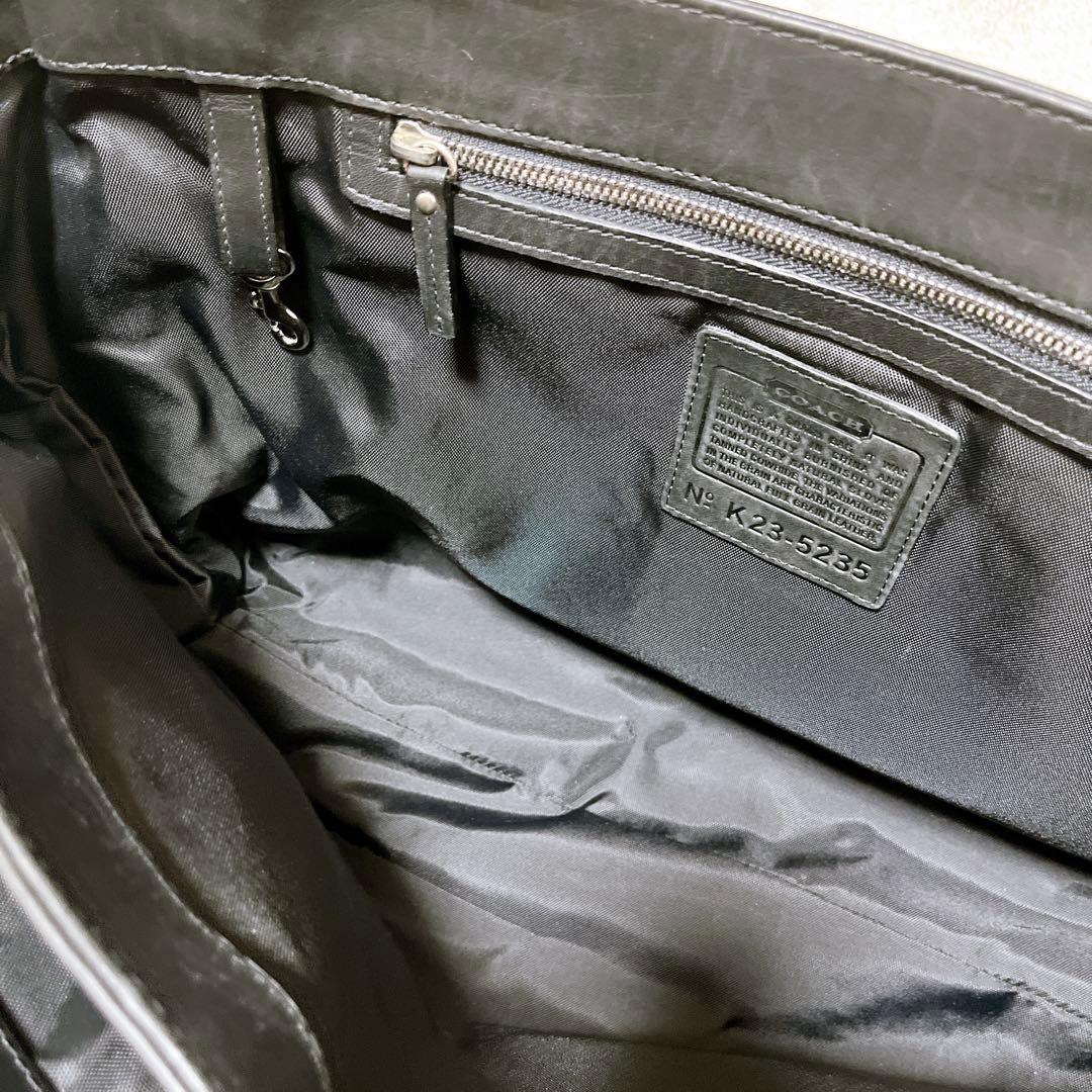 【COACH コーチ】メッセンジャーバッグ ショルダーバッグ レザー 黒 良品