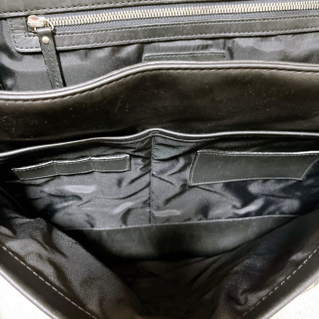 【COACH コーチ】メッセンジャーバッグ ショルダーバッグ レザー 黒 良品