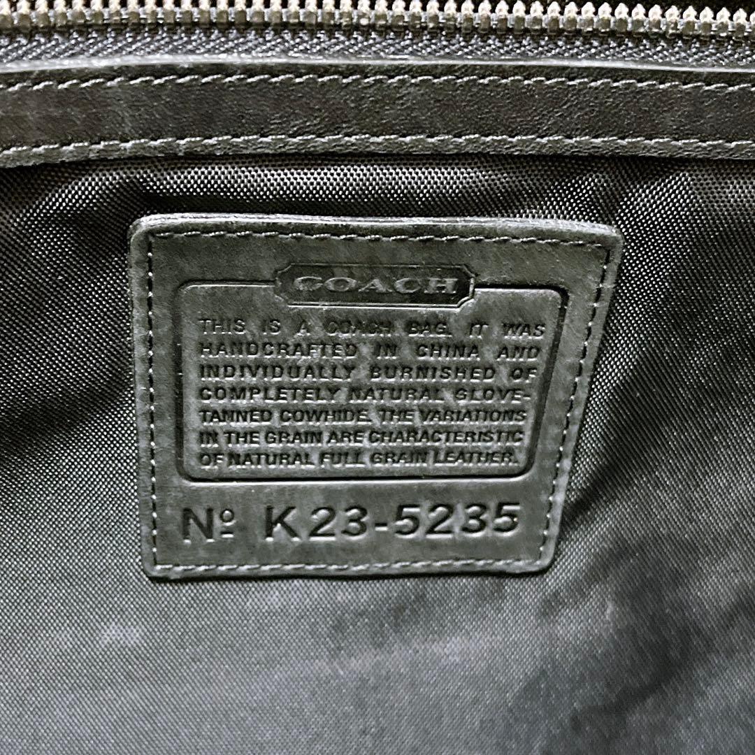 【COACH コーチ】メッセンジャーバッグ ショルダーバッグ レザー 黒 良品