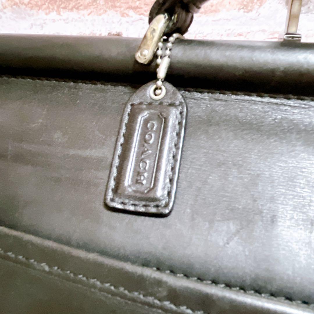 【COACH コーチ】メッセンジャーバッグ ショルダーバッグ レザー 黒 良品